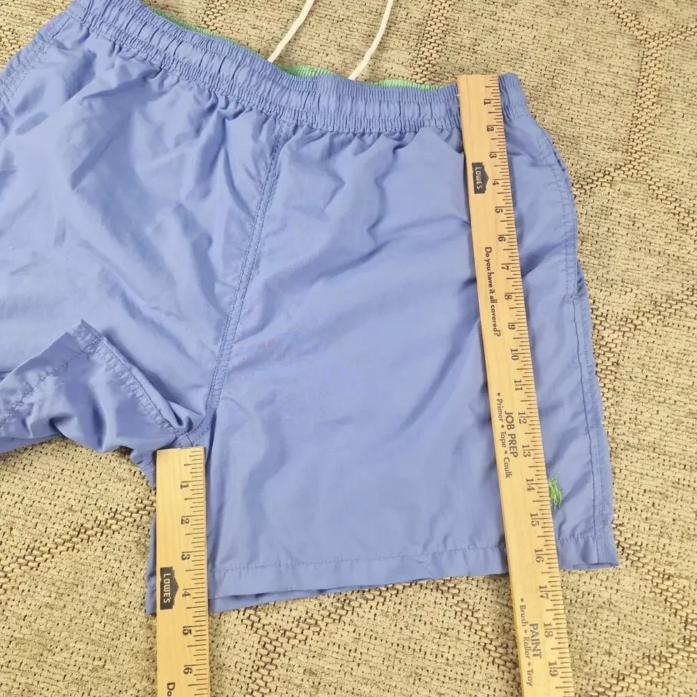 POLO Ralph Lauren Swim Trunks Blue Drawstring Size Mens Large XL 3 Pockets